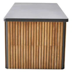 Cane-Line Combine Gartenbox Groß Teak/Aluminium Natur/Lava Grey -Garten Leben cane line combine kissentruhe gross teak aluminium 1463465 3