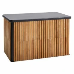Cane-Line Combine Gartenbox Klein Teak/Aluminium Natur/Lava Grey