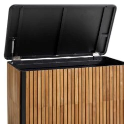 Cane-Line Combine Gartenbox Klein Teak/Aluminium Natur/Lava Grey -Garten Leben cane line combine kissentruhe gross teak aluminium 1463476 4