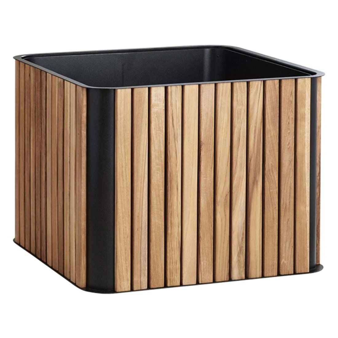 Cane-Line Combine Pflanzgefäß 53x53x40cm Teak/Alu Natur/Lava Grey 3 Cane-Line Combine Pflanzgefäß 53x53x40cm Teak/Alu Natur/Lava Grey