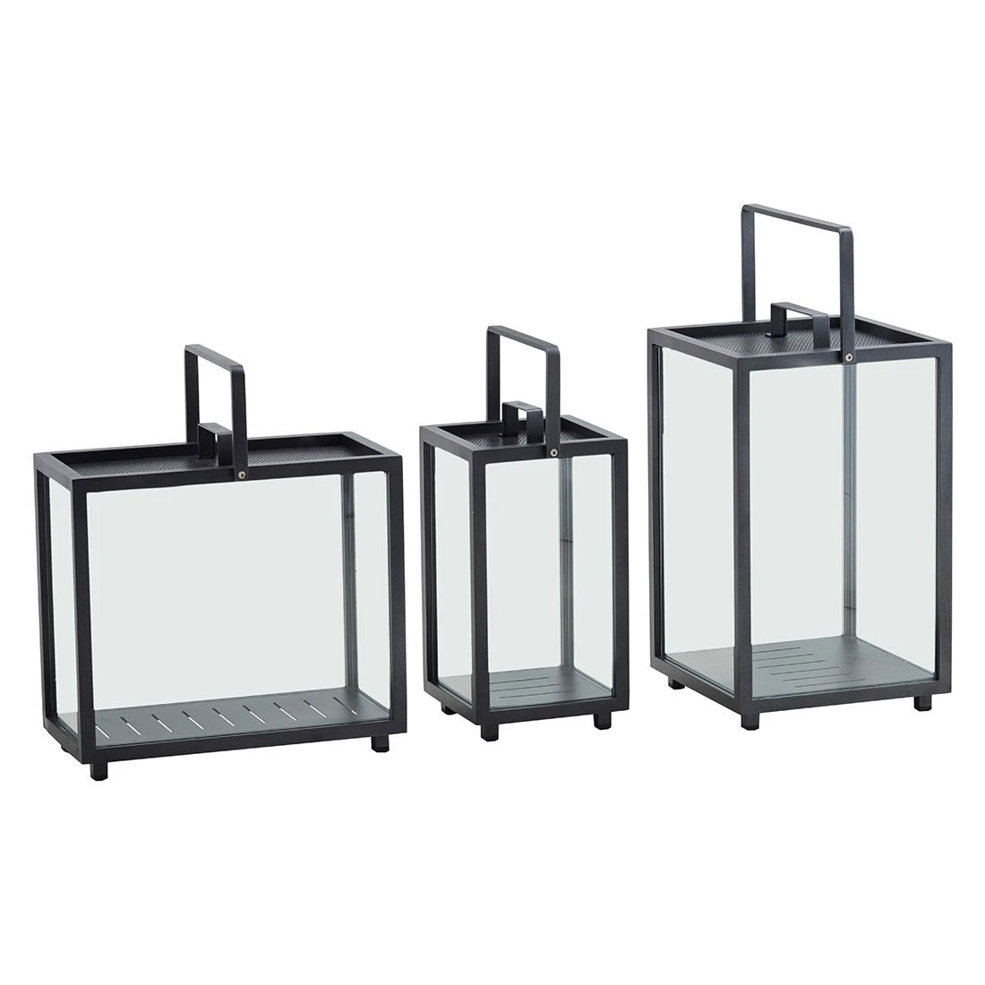 Cane-Line Lighthouse Laterne 23x23x42 Cm Aluminium Lava Grey 4 Cane-Line Lighthouse Laterne 23x23x42 Cm Aluminium Lava Grey – Bild 2