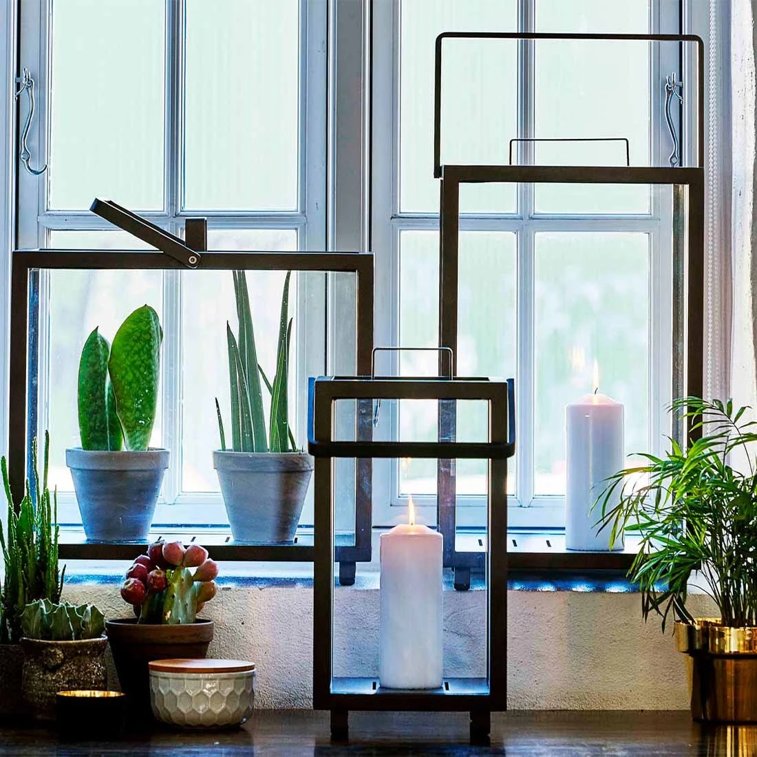 Cane-Line Lighthouse Laterne 23x23x42 Cm Aluminium Lava Grey 9 Cane-Line Lighthouse Laterne 23x23x42 Cm Aluminium Lava Grey – Bild 7