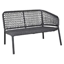 Cane-Line Ocean Ecklounge Aluminium/Rope Dark Grey -Garten Leben cane line ocean loungeecke aluminium rope 1480086 3