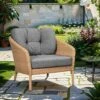 Cane-Line Ocean Loungesessel Aluminium/Geflecht Dark Grey/Natur -Garten Leben cane line ocean loungesessel aluminium geflecht 1480064 1