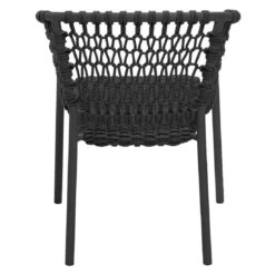 Cane-Line Ocean Stapelsessel Aluminium/Rope Dark Grey -Garten Leben cane line ocean stapelsessel aluminium rope 1464081 4