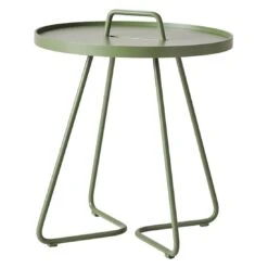 Cane-Line On-the-move Beistelltisch Ø44x54 Cm Aluminium Olive Green