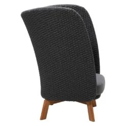 Cane-Line Peacock Wing Loungesessel Teak/Rope Dark Grey/Grey/Natur -Garten Leben cane line peacock wing loungesessel teak rope 1465071 5