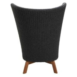 Cane-Line Peacock Wing Loungesessel Teak/Rope Dark Grey/Grey/Natur -Garten Leben cane line peacock wing loungesessel teak rope 1465071 6