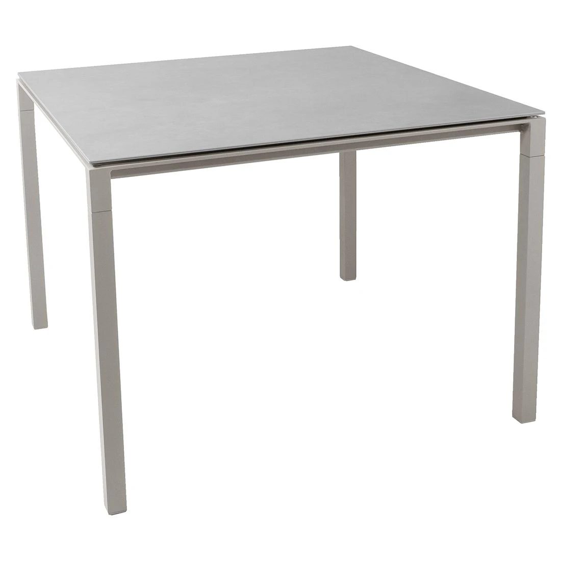 Cane-Line Pure Gartentisch 100x100cm Aluminium/Keramik Taupe/Concrete Grey 3 Cane-Line Pure Gartentisch 100x100cm Aluminium/Keramik Taupe/Concrete Grey