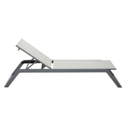 Cane-Line Siesta Gartenliege Aluminium/Textilene Light Grey -Garten Leben cane line siesta gartenliege aluminium sunbrella 1465192 5