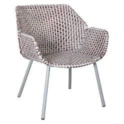 Cane-Line Vibe Loungesessel Stahl/Geflecht Light Grey/Bordeaux/Dusty Rose -Garten Leben cane line vibe loungesessel stahl geflecht 1465346 2