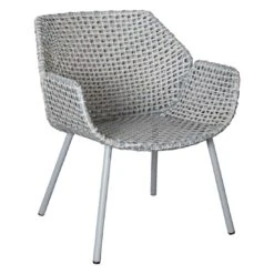 Cane-Line Vibe Loungesessel Stahl/Geflecht Light Grey/Grey/Taupe -Garten Leben cane line vibe loungesessel stahl geflecht 1465357 2