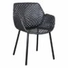 Cane-Line Vibe Gartensessel Stahl/Geflecht Black/Graphite -Garten Leben cane line vibe loungestuhl stahl geflecht 1465445 1