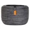 Capi Nature Rib Pflanztopf Ø23x14,9cm Schwarz -Garten Leben capi nature rib pflanztopf durchm23x14 9cm 1411226 1