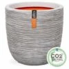 Capi Nature Rib Pflanztopf Ø55x53cm Kunststoff Elfenbein -Garten Leben capi nature rib pflanztopf durchm55x53cm kunststoff 1410324 1