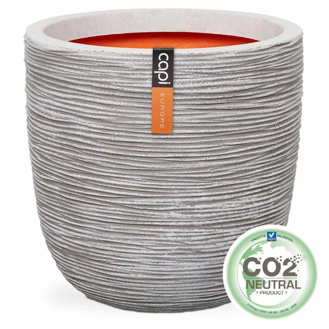 Capi Nature Rib Pflanztopf Ø55x53cm Kunststoff Elfenbein 3 Capi Nature Rib Pflanztopf Ø55x53cm Kunststoff Elfenbein