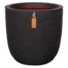 Capi Riffle Pflanztopf Ø35x34cm Kunststoff Schwarz 2 Capi Riffle Pflanztopf Ø35x34cm Kunststoff Schwarz -Garten Leben capi riffle nl pflanztopf o35x34cm kunststoff schwarz 1230441 1