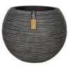 Capi Riffle Pflanztopf Ø40x32cm Kunststoff Anthrazit