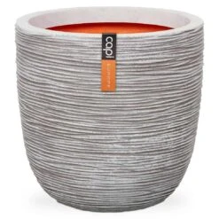 Capi Riffle Pflanztopf Ø43x41cm Kunststoff Elfenbein