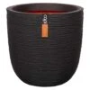 Capi Riffle Pflanztopf Ø43x41cm Kunststoff Schwarz -Garten Leben capi riffle nl pflanztopf o43x41cm kunststoff schwarz 1230452 1