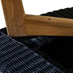 OUTLIV. Clovelly Loungesessel Inkl. Hocker Teak/Polyrattan Natur/Schwarz -Garten Leben clovelly loungesessel inkl hocker teak recycelt polyrattan 1392229 7