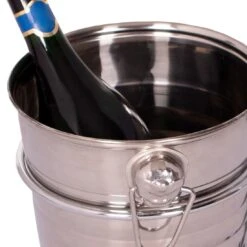 DeVries Champagnerkühler Edelstahl Inkl. Halterung Edelstahl -Garten Leben devries champagnerkuhler edelstahl inkl halterung edelstahl 1245951 3