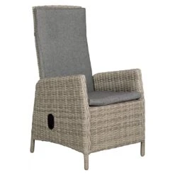 DeVries Dina Gartensessel Geflecht/Polyester Shell/Grau