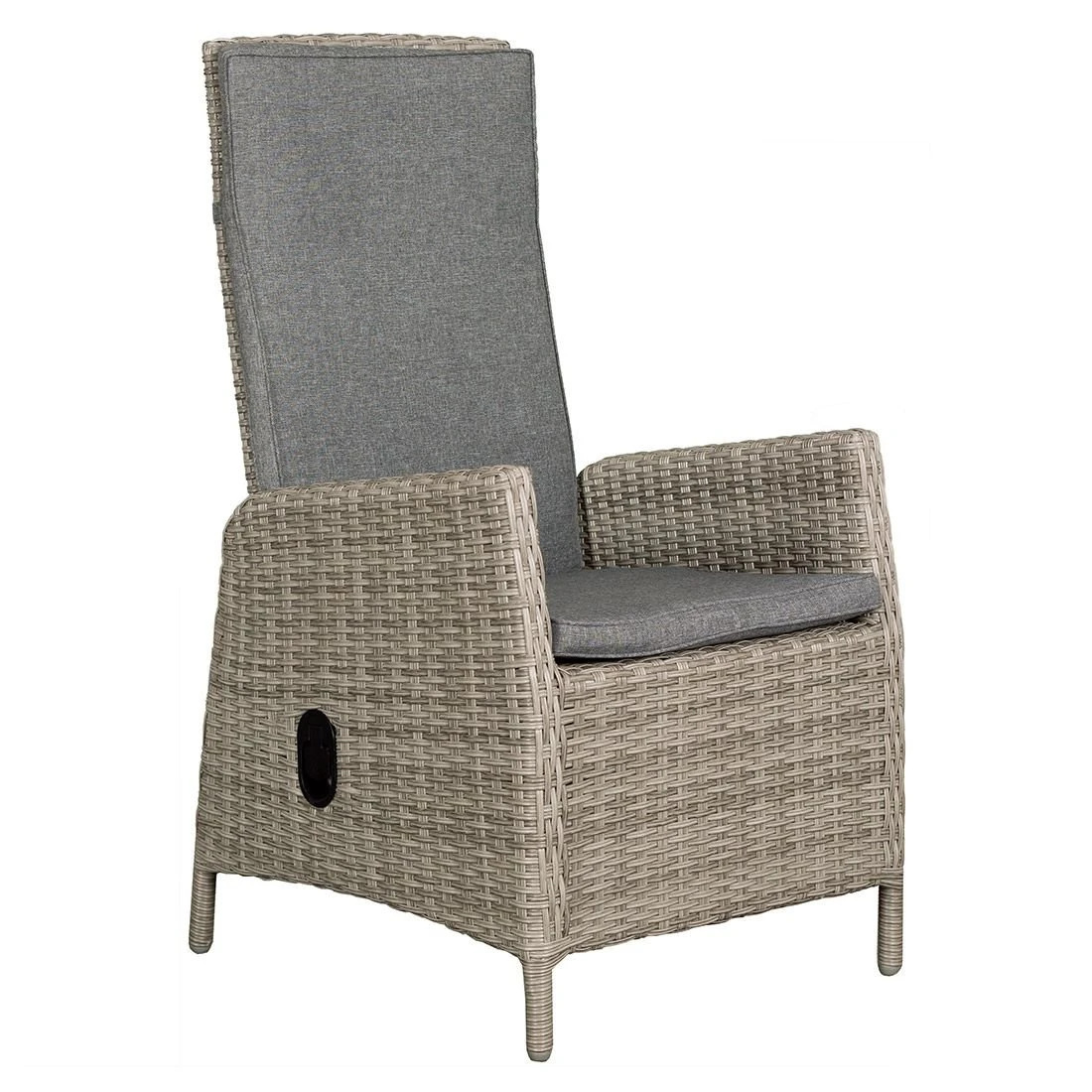 DeVries Dina Gartensessel Geflecht/Polyester Shell/Grau 3 DeVries Dina Gartensessel Geflecht/Polyester Shell/Grau