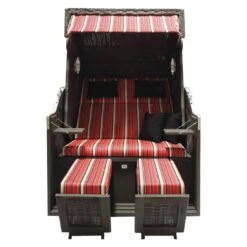 DeVries Pure Cliff XL SUN Strandkorb Geflecht/Pinienholz 443 Grau Gebürstet -Garten Leben devries pure cliff xl sun aluminium pinienholz 443 grau geburstet 1269656 2