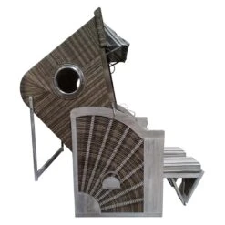 DeVries Pure Cliff XL SUN Strandkorb Geflecht/Pinienholz 455 Ice Flower -Garten Leben devries pure cliff xl sun aluminium pinienholz 455 ice flower 1269700 2