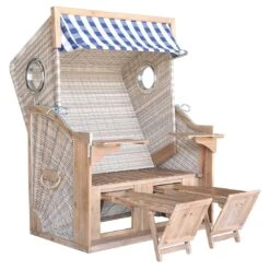 DeVries Pure Greenline 135XL Strandkorb Geflecht/Akazie Des.743 Ice Flower 15 DeVries Pure Greenline 135XL Strandkorb Geflecht/Akazie Des.743 Ice Flower -Garten Leben devries pure greenline 135xl strandkorb geflecht akazie des 743 1352717 6