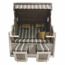 DeVries Pure Cliff XXL Strandkorb Pinie/Geflecht Des.440 White Kubu -Garten Leben devries purer cliff xxl strandkorb pinie geflecht des 440 white kubu 1245709 2