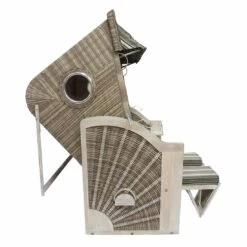 DeVries Pure Cliff XXL Strandkorb Pinie/Geflecht Des.440 White Kubu -Garten Leben devries purer cliff xxl strandkorb pinie geflecht des 440 white kubu 1245709 3