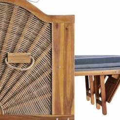 DeVries Trend 45 Strandkorb Geflecht/Akazie Des. 755 Walnut/Natural Finish 10 DeVries Trend 45 Strandkorb Geflecht/Akazie Des. 755 Walnut/Natural Finish -Garten Leben devries trend 45 strandkorb geflecht akazie des 755 1352695 4