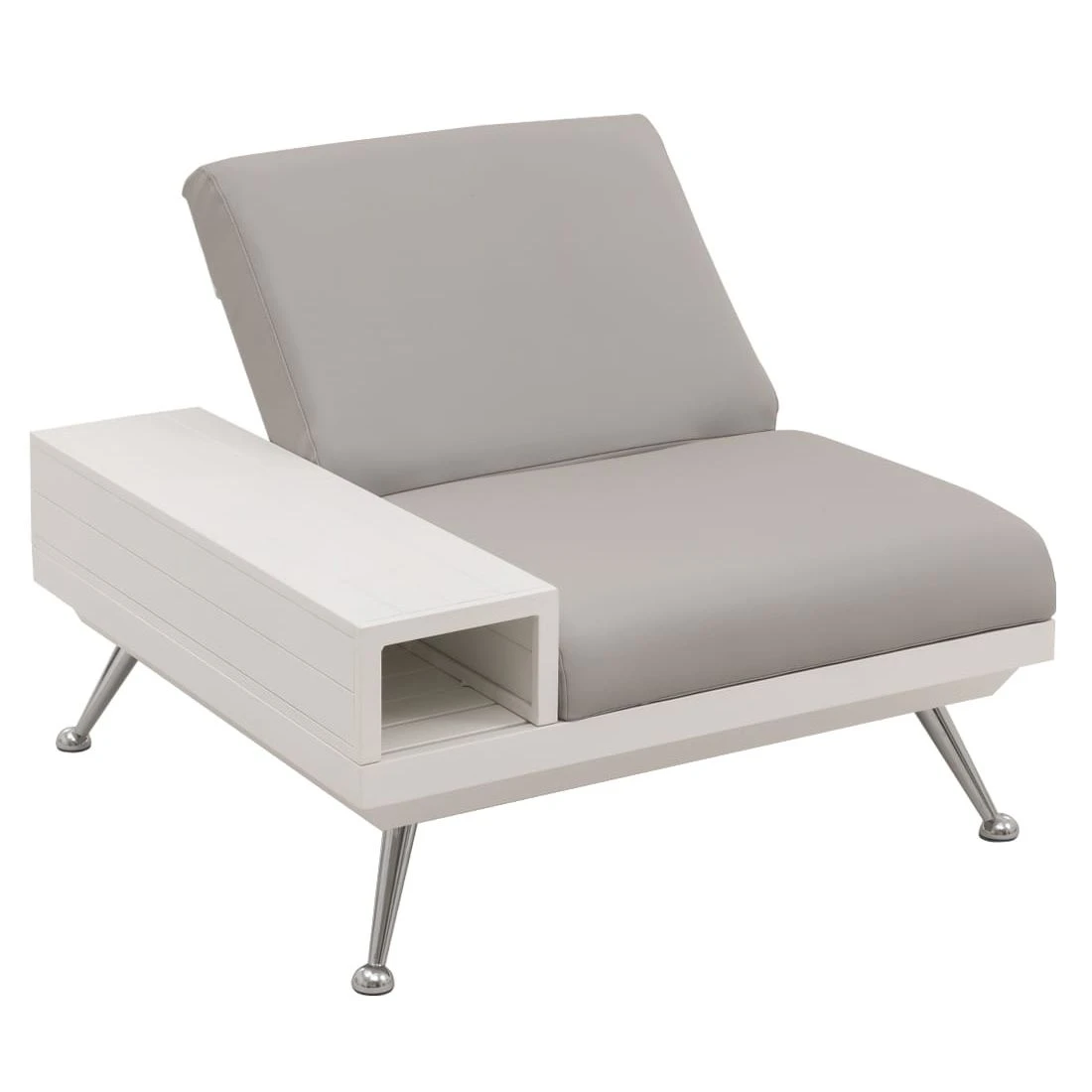 Domus Ventures Nassau Loungeset Aluminium/MarinaPlus White/Silver Grey 4 Domus Ventures Nassau Loungeset Aluminium/MarinaPlus White/Silver Grey – Bild 2