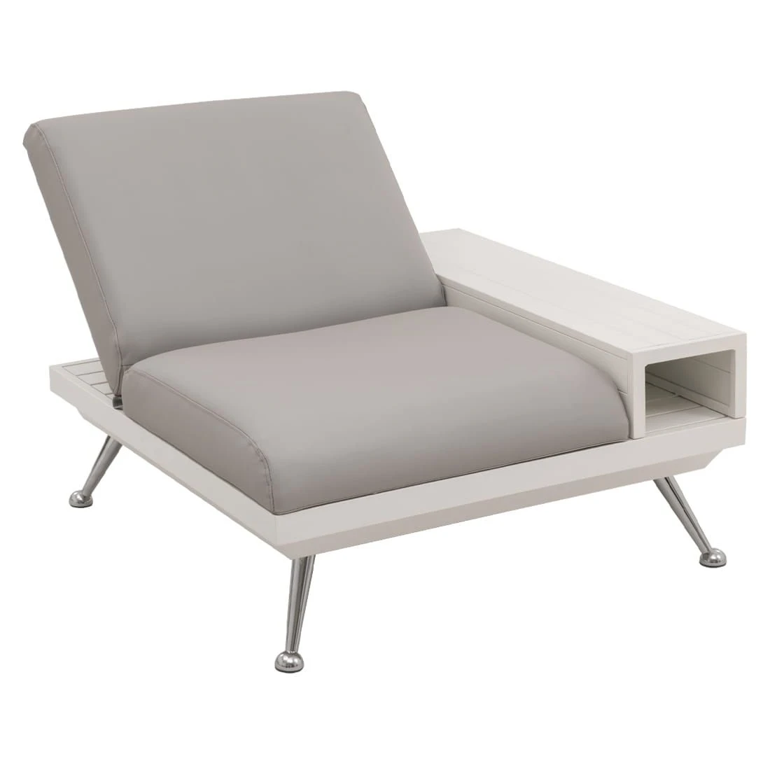 Domus Ventures Nassau Loungeset Aluminium/MarinaPlus White/Silver Grey 5 Domus Ventures Nassau Loungeset Aluminium/MarinaPlus White/Silver Grey – Bild 3