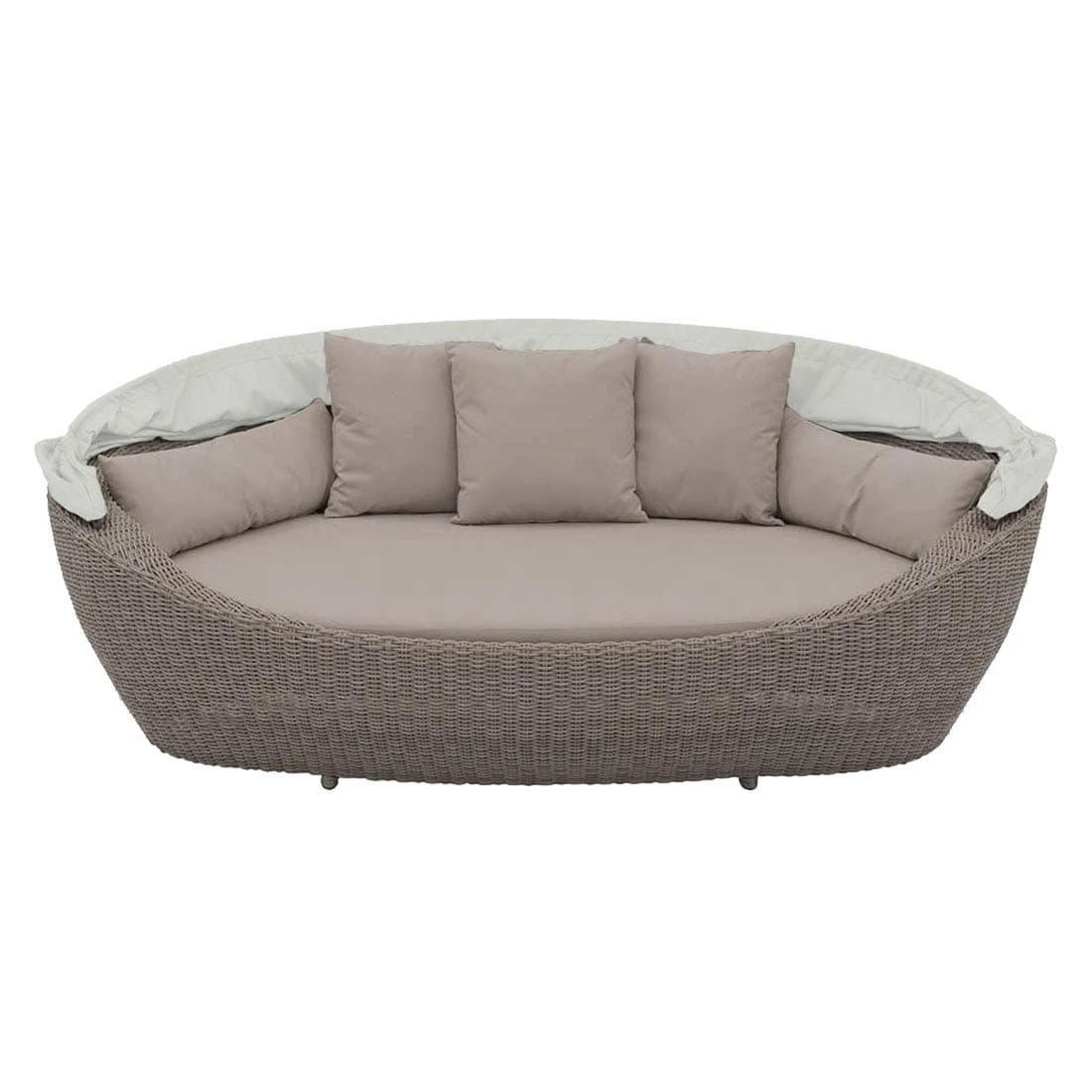 Domus Ventures Paradiso Loungeinsel Halbrundgeflecht/Olefin Vintage/Grey Wash 4 Domus Ventures Paradiso Loungeinsel Halbrundgeflecht/Olefin Vintage/Grey Wash – Bild 2