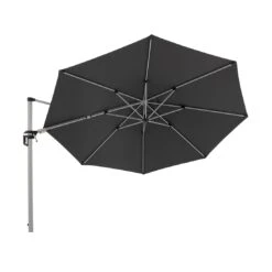 Doppler Active Ampelschirm Ø370cm Anthrazit -Garten Leben doppler active ampelschirm o370cm alu graphit 840 anthrazit 1247183 4