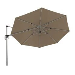 Doppler Active Ampelschirm Ø370cm Greige -Garten Leben doppler active ampelschirm o370cm alu graphit 846 greige 1247194 3