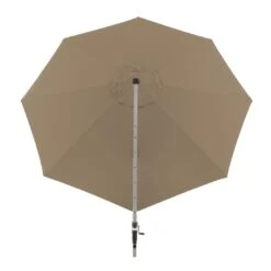 Doppler Active Ampelschirm Ø370cm Greige -Garten Leben doppler active ampelschirm o370cm alu graphit 846 greige 1247194 8