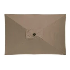 Doppler Active Mittelstockschirm 210x140cm - Mit Kurbel Greige -Garten Leben doppler active balkonschirm 210x140cm alu kurb auto tilt greige 1251594 3