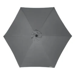 Doppler Active Mittelstockschirm Ø210cm - Mit Kurbel Anthrazit -Garten Leben doppler active balkonschirm o210cm alu kurbel auto tilt anthrazit 1248063 3