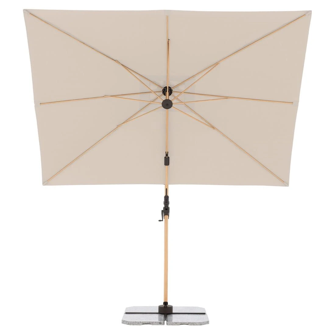 Doppler Alu-Wood Ultra Ampelschirm 300x220cm Holzoptik/Aluminium Natur 16 Doppler Alu-Wood Ultra Ampelschirm 300x220cm Holzoptik/Aluminium Natur – Bild 14