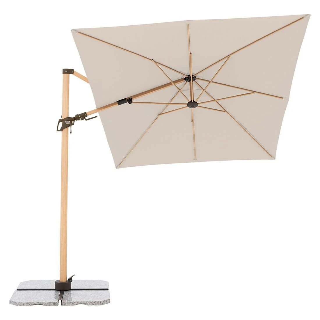 Doppler Alu-Wood Ultra Ampelschirm 300x220cm Holzoptik/Aluminium Natur 6 Doppler Alu-Wood Ultra Ampelschirm 300x220cm Holzoptik/Aluminium Natur – Bild 4