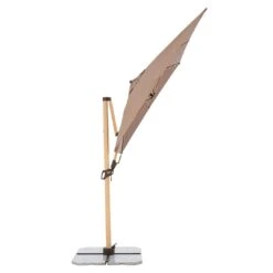 Doppler Alu-Wood Ultra Ampelschirm 300x220cm Holzoptik/Aluminium Greige -Garten Leben doppler alu wood ultra ampelschirm 300x220cm holzoptik aluminium 1355742 3