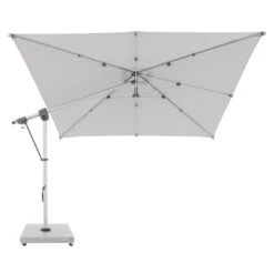 Doppler Ampelschirm Expert 300x300cm Hellgrau -Garten Leben doppler ampelschirm expert 300x300cm 1359493 2