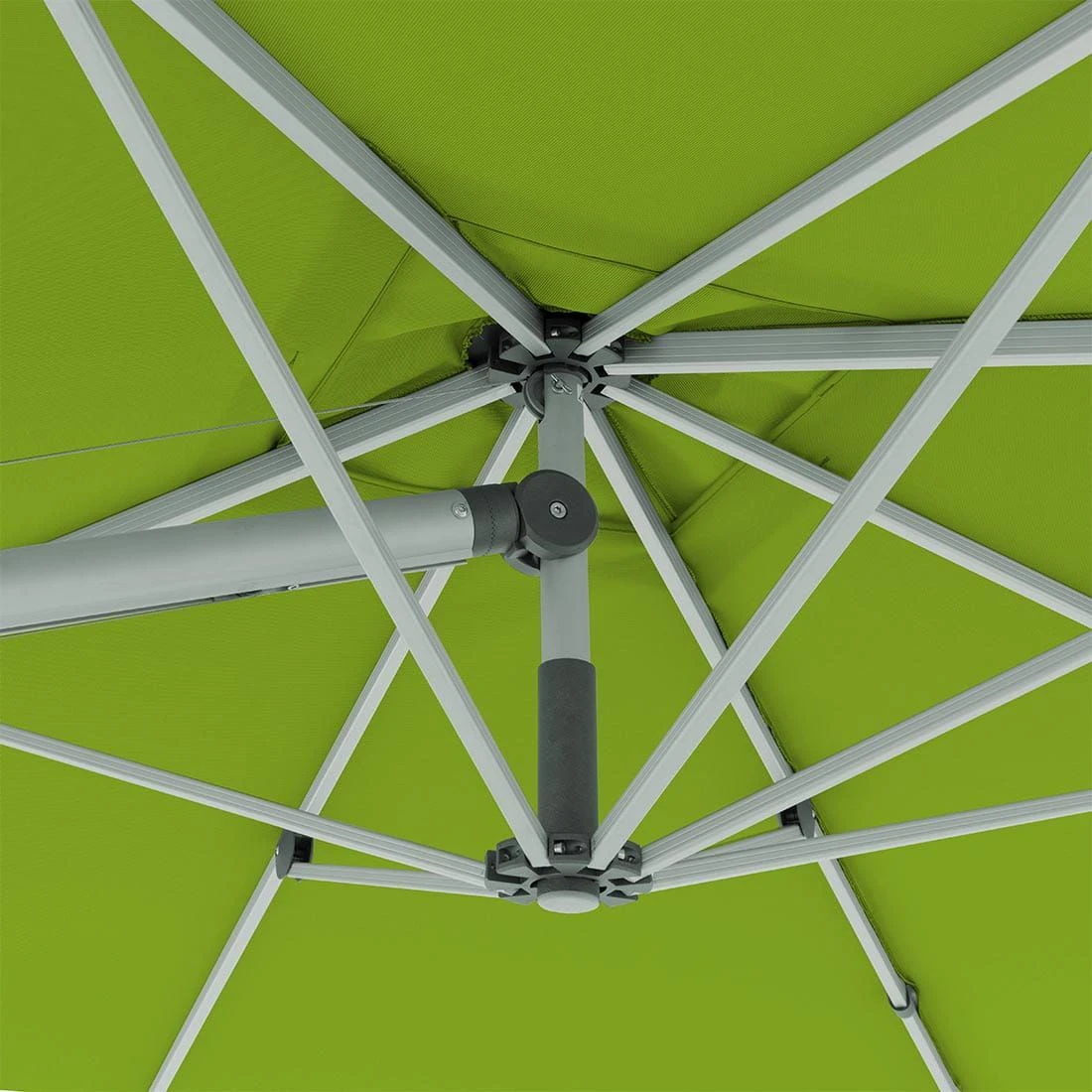 Doppler Ampelschirm Expert 300x300cm Smaragdgrün 7 Doppler Ampelschirm Expert 300x300cm Smaragdgrün – Bild 5