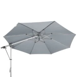 Doppler Expert Ampelschirm Ø350 Axial Schwenkbar Hellgrau -Garten Leben doppler expert ampelschirm o350 axial schwenkbar 54918 4