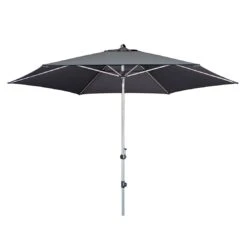 Doppler Expert Sonnenschirm Ø320cm Mit Kurbel Anthrazit -Garten Leben doppler expert sonnenschirm o320cm mit kurbel 44224 1
