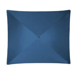 Doppler Sunline Waterproof Mittelstockschirm 230x190cm Anthrazit/Blau -Garten Leben doppler sunline waterproof balkonschirm 230x190cm m volant anthrazit blau 1300808 3